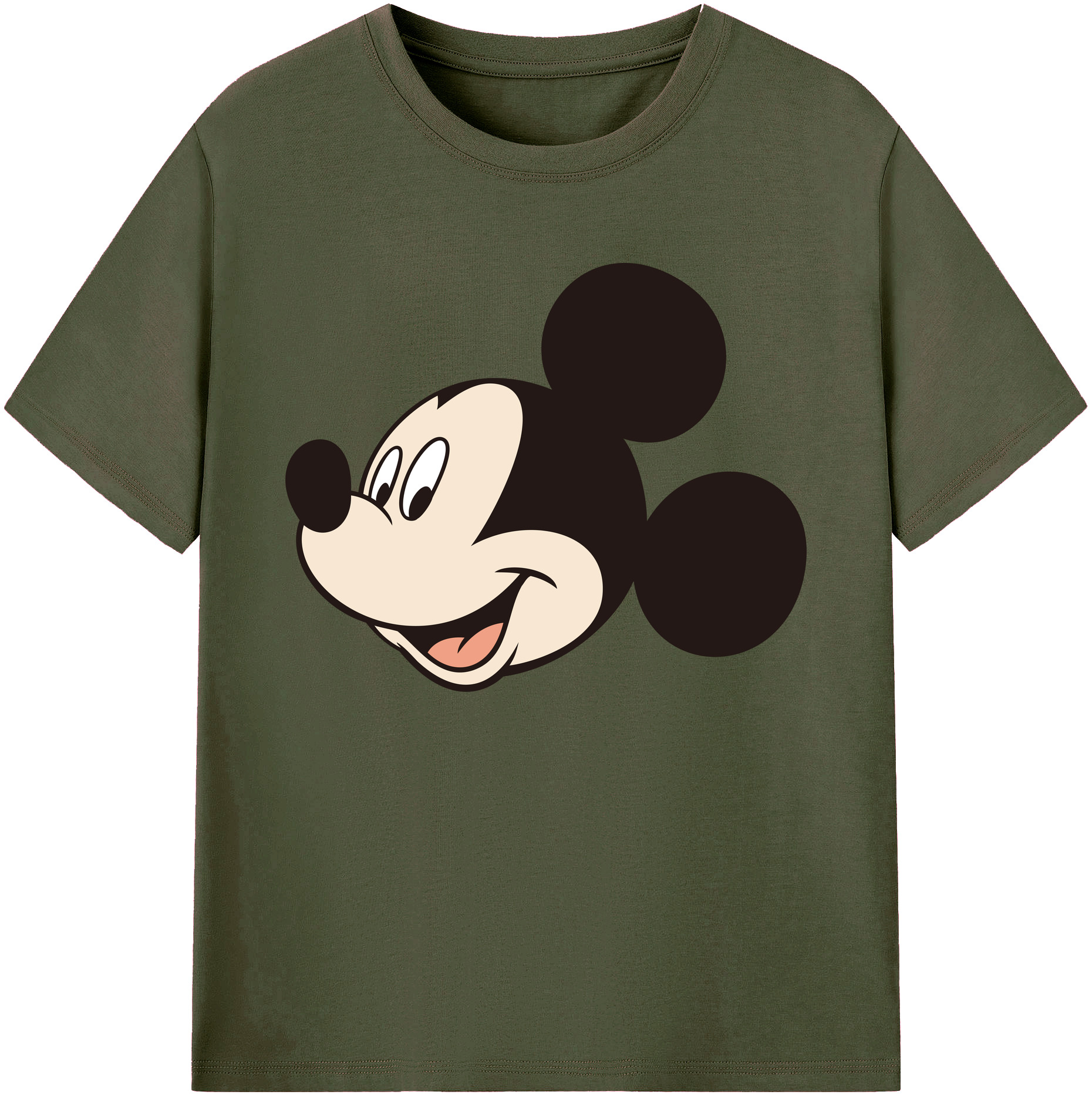 ミッキーマウス Mickey Mouse 綿100％ メンズ半袖Tシャツ｜肌触りやわらか＆通気性